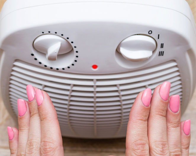 Photo of a space heater