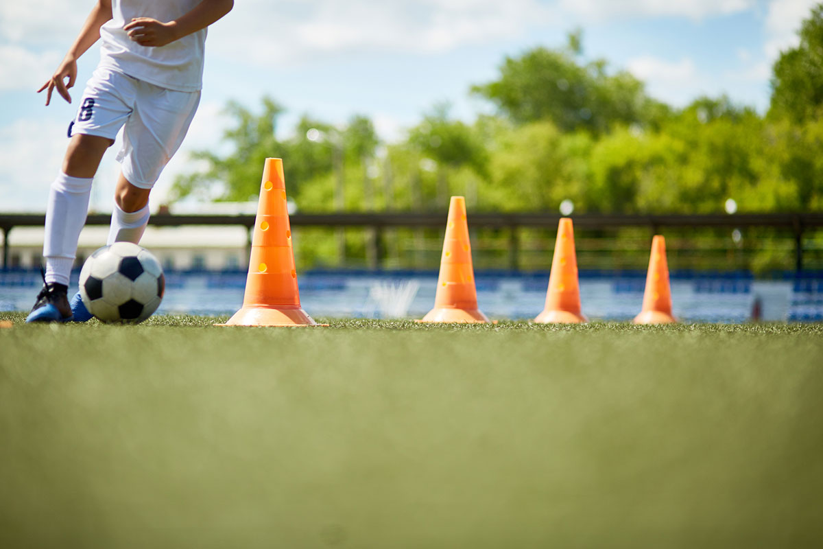 Soccer Player Dribbling